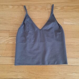 🦚3/$15🦚Gray Spaghetti Strap Crop Top